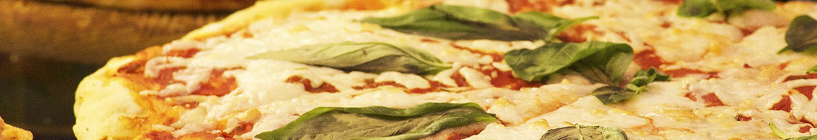 Eating Italian Pizza Sandwich at Naples Pizza restaurant in Palmyra, PA.